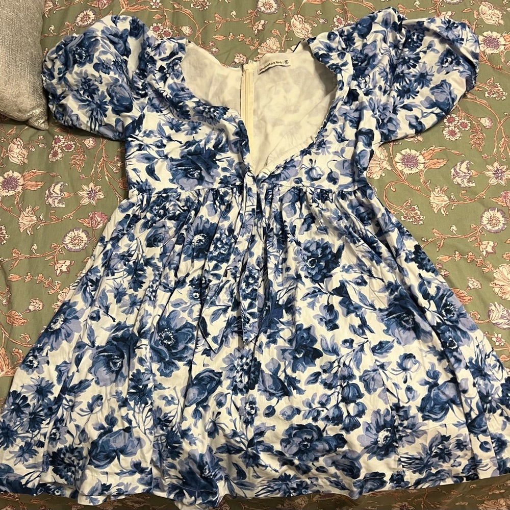 Cinch-Front Poplin Mini Dress